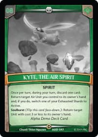 Kyte, the Air Spirit - Alpha Demo Intro Decks - Argent Saga TCG card