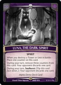 Luna, the Dark Spirit - Alpha Demo Intro Decks - Argent Saga TCG card