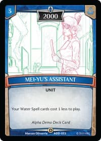 Mei-Yu's Assistant - Alpha Demo Intro Decks - Argent Saga TCG card