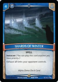 Shards of Winter - Alpha Demo Intro Decks - Argent Saga TCG card