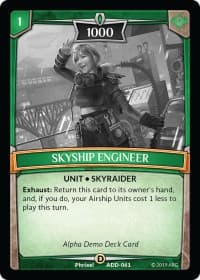 Skyship Engineer - Alpha Demo Intro Decks - Argent Saga TCG card