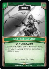 Skytree Aviator - Alpha Demo Intro Decks - Argent Saga TCG card