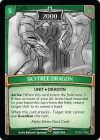Skytree Dragon - Alpha Demo Intro Decks - Argent Saga TCG card