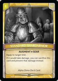 Standard Shardarmor - Alpha Demo Intro Decks - Argent Saga TCG card