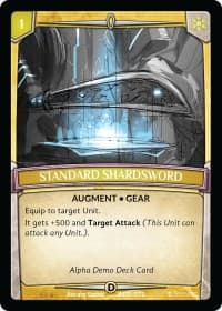Standard Shardsword - Alpha Demo Intro Decks - Argent Saga TCG card