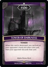 Tower of Darkness - Alpha Demo Intro Decks - Argent Saga TCG card