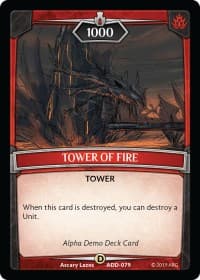 Tower of Fire - Alpha Demo Intro Decks - Argent Saga TCG card