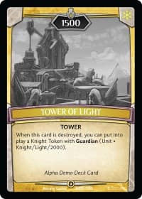Tower of Light - Alpha Demo Intro Decks - Argent Saga TCG card