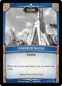 Tower of Water - Alpha Demo Intro Decks - Argent Saga TCG card
