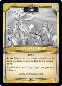 Vi, Giver of Light - Alpha Demo Intro Decks - Argent Saga TCG card
