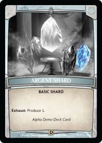 Argent Shard (Water) - Alpha Demo Intro Decks - Argent Saga TCG card