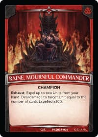 Raine, Mournful Commander - Argent Saga Promos - Argent Saga TCG card
