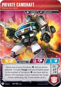 Private Camshaft - Special Ops Scout - Transformers Promos - Transformers TCG card