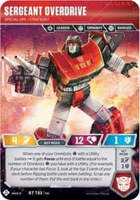 Sergeant Overdrive - Special Ops Strategist - Transformers Promos - Transformers TCG card