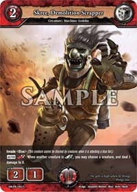 Skree, Demolition Scrapper (Alt Art) - PR Cards - Dragoborne card