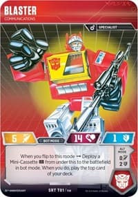 Blaster - Communications - Blaster VS Soundwave Box Set 35th Anniversary Edition - Transformers TCG card
