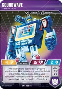 Soundwave - Communications - Blaster VS Soundwave Box Set 35th Anniversary Edition - Transformers TCG card