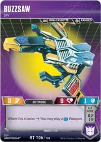 Buzzsaw - Spy - Blaster VS Soundwave Box Set 35th Anniversary Edition - Transformers TCG card
