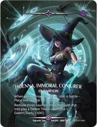 Hoenna, Immoral Conjurer (SR) - Betrayal - Argent Saga TCG card