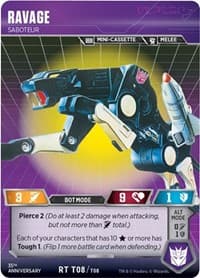 Ravage - Saboteur - Blaster VS Soundwave Box Set 35th Anniversary Edition - Transformers TCG card