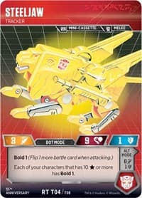 Steeljaw - Tracker - Blaster VS Soundwave Box Set 35th Anniversary Edition - Transformers TCG card