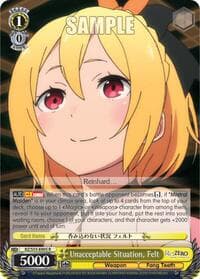 Unacceptable Situation, Felt - Re:ZERO Vol.2 - Weiss Schwarz card