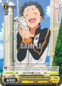 Professional Fur Craftsman, Subaru - Re:ZERO Vol.2 - Weiss Schwarz card
