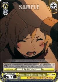 Stout-Hearted Young Lady, Felt - Re:ZERO Vol.2 - Weiss Schwarz card