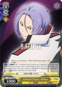 United Trust, Julius - Re:ZERO Vol.2 - Weiss Schwarz card