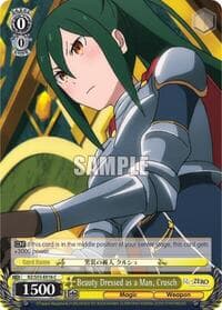 Beauty Dressed as a Man, Crusch - Re:ZERO Vol.2 - Weiss Schwarz card
