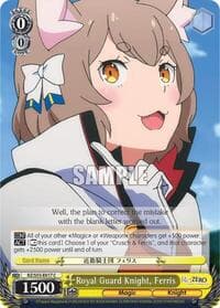 Royal Guard Knight, Ferris - Re:ZERO Vol.2 - Weiss Schwarz card
