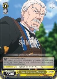 Face the Crisis, Wilhelm - Re:ZERO Vol.2 - Weiss Schwarz card