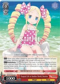 Tropical Life in Another World, Beatrice - Re:ZERO Vol.2 - Weiss Schwarz card