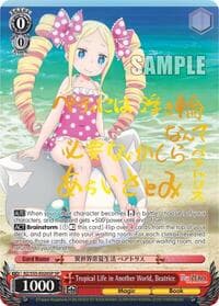 Tropical Life in Another World, Beatrice (SP) - Re:ZERO Vol.2 - Weiss Schwarz card