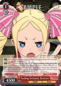 Feeling Irritated, Beatrice - Re:ZERO Vol.2 - Weiss Schwarz card