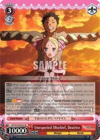 Unexpected Mischief, Beatrice (SR) - Re:ZERO Vol.2 - Weiss Schwarz card