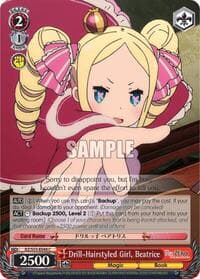 Drill-Hairstyled Girl, Beatrice - Re:ZERO Vol.2 - Weiss Schwarz card