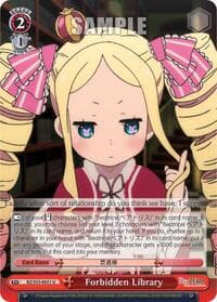 Forbidden Library - Re:ZERO Vol.2 - Weiss Schwarz card