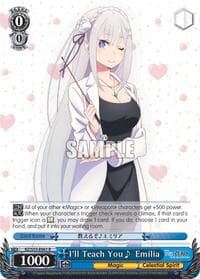 I'll Teach You Emilia - Re:ZERO Vol.2 - Weiss Schwarz card