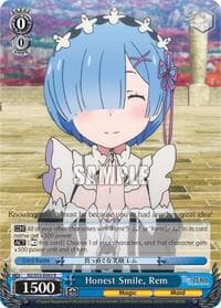Honest Smile, Rem - Re:ZERO Vol.2 - Weiss Schwarz card