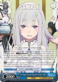 The Happy Roswaal Mansion Family, Emilia - Re:ZERO Vol.2 - Weiss Schwarz card