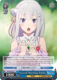 Second Morning Emilia - Re:ZERO Vol.2 - Weiss Schwarz card