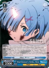 Mad Demon's Strike, Rem - Re:ZERO Vol.2 - Weiss Schwarz card