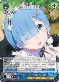 White Whale Hunt, Rem - Re:ZERO Vol.2 - Weiss Schwarz card