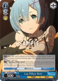 Lap Pillow Rem - Re:ZERO Vol.2 - Weiss Schwarz card