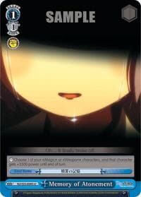 Memory of Atonement - Re:ZERO Vol.2 - Weiss Schwarz card