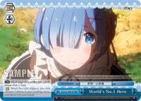 World's No.1 Hero (RRR) - Re:ZERO Vol.2 - Weiss Schwarz card