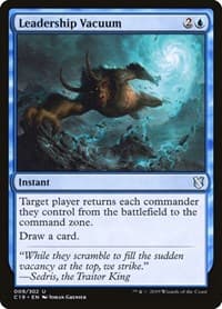 Leadership Vacuum - Commander 2019 - Magic: The Gathering card
