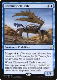 Chromeshell Crab - Commander 2019 - Magic: The Gathering card