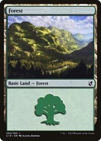 Forest (300) - Commander 2019 - Magic: The Gathering card